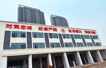 川江池消防站楼顶发光字供应安装工程项目